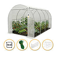 Садова теплиця парник LEOBRO Garden 10м2 White MultiDoor (LB-G112-WHT)