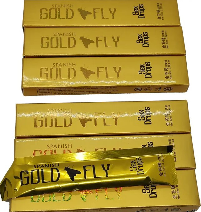 Голд флай 6 шт Шпанська мушка збудливі краплі для жінок Spanish Gold Fly (краплі), фото 1