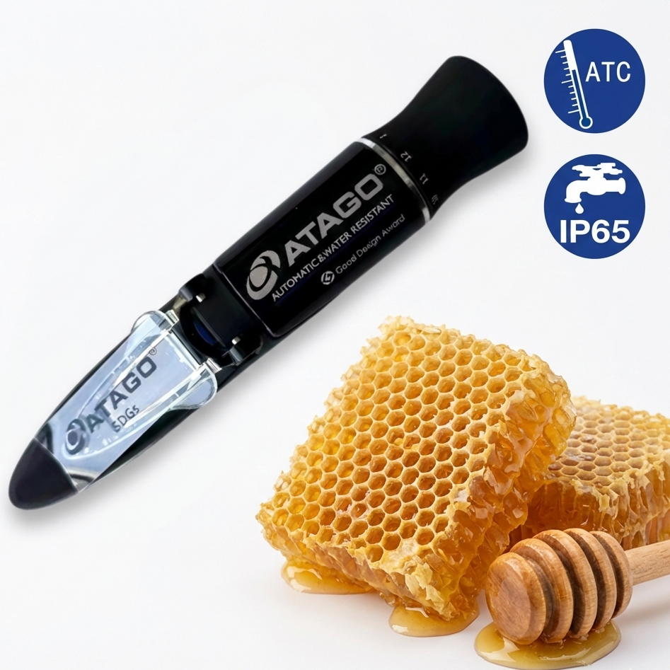 Рефрактометр для меду Atago Master HONEY/BX вологість 12-30% ±0.2, 58-90 %Brix ±0.2, АТК, IP65, фото 1