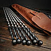 Набір шампурів у шкіряному чохлі "Кажан ГАРТ", фото 2