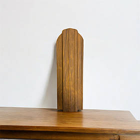 Штахети металеві 115 мм золотий дуб 3Д односторонній (євроштахетник зоокруглений)