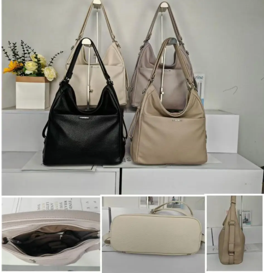 Сумка жіноча 34*33 см на плече зі штучної шкіри в різних кольорах Zhenya, фото 1