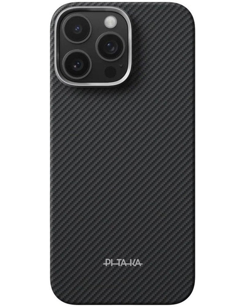 Чохол Pitaka Ultra-Slim Case PitaTap для iPhone 16 Pro Max Twill 600D Black/Gray (KI1602PAM)