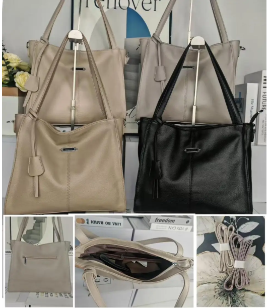 Сумка жіноча 33*29 см прямокутна на блискавці зі штучної шкіри в різних кольорах Zhenya, фото 1