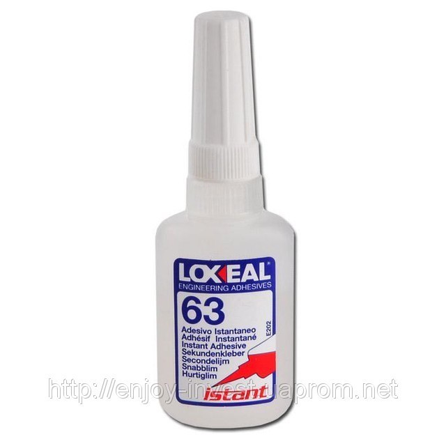 Моментальний клей LOXEAL ISTANT-63, для різних матеріалів, без запаху, 20 мл