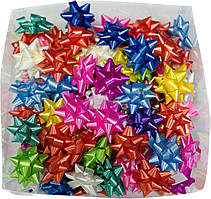 Бант подарунковий "Яскравий асорті" 4 см, 10 шт