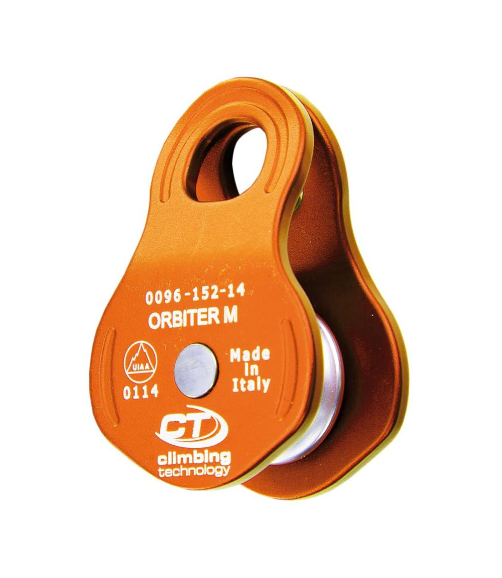 Блок-ролик Climbing Technology Orbiter M алюміній максимальні габарити 48 x 73 x 29 мм вага 90 г діаметр вершку до 13 мм мінімал, фото 1