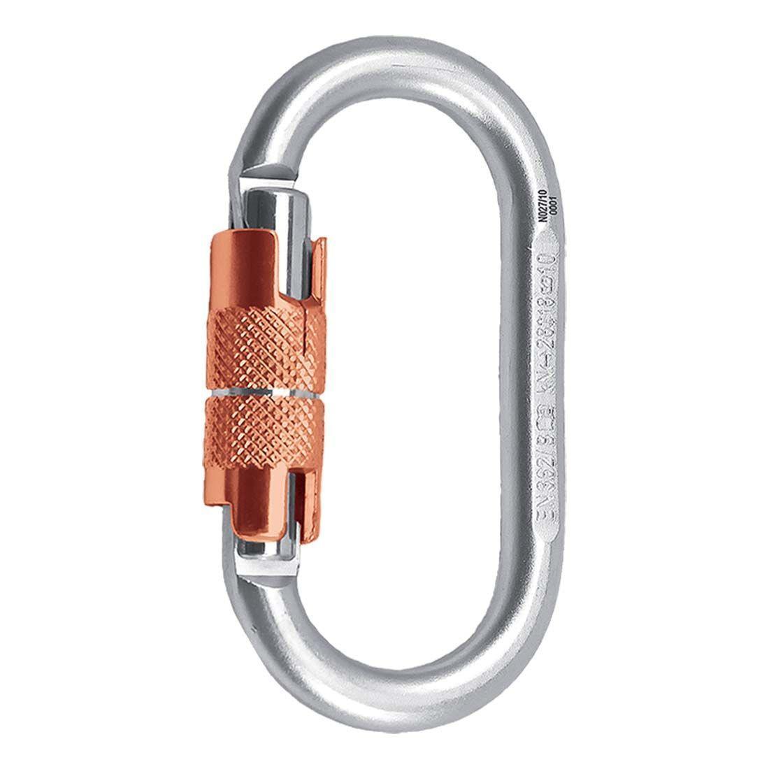 Карабін Rock Empire Steel Carabiner O KL-3T Сталь Овальний 174 г навантаження 28 kN (105283ALP), фото 1