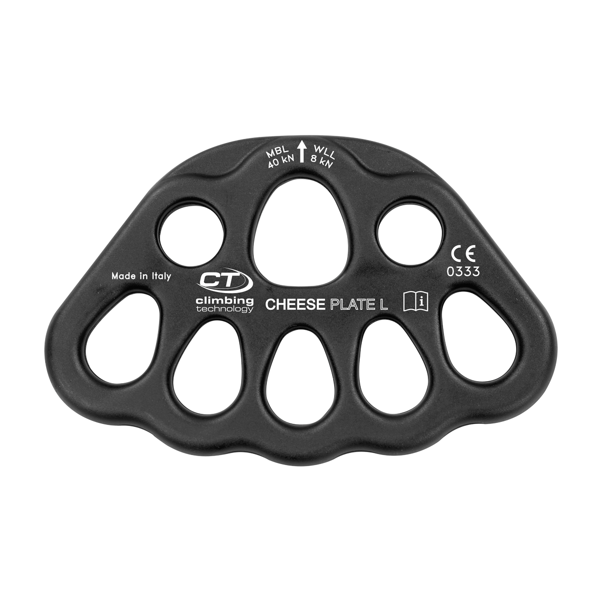 Такелажна пластина Climbing Technology Cheese Plate Large Дюраль 98x149 мм 45 кН (101229ALP), фото 1