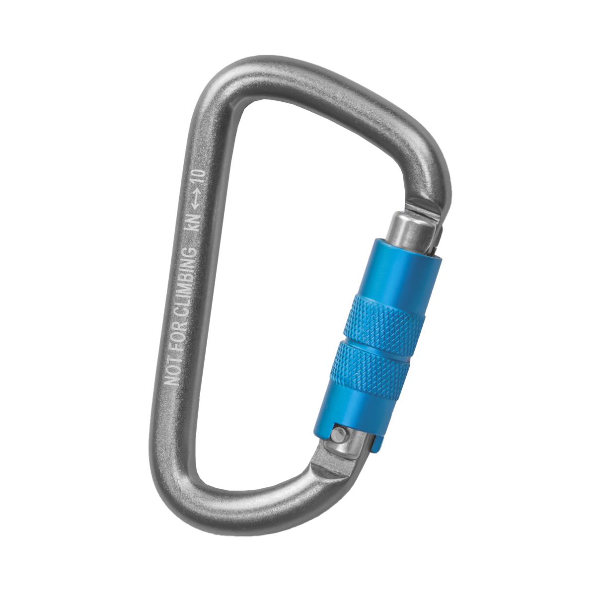 Сервісний карабін Rock Empire Accessory Carabiner Al 2T чорний алюмінієвий сплав 80x45 мм 10 kN (105388ALP), фото 1