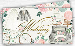 Конверт для грошей "Wedding day" пастель