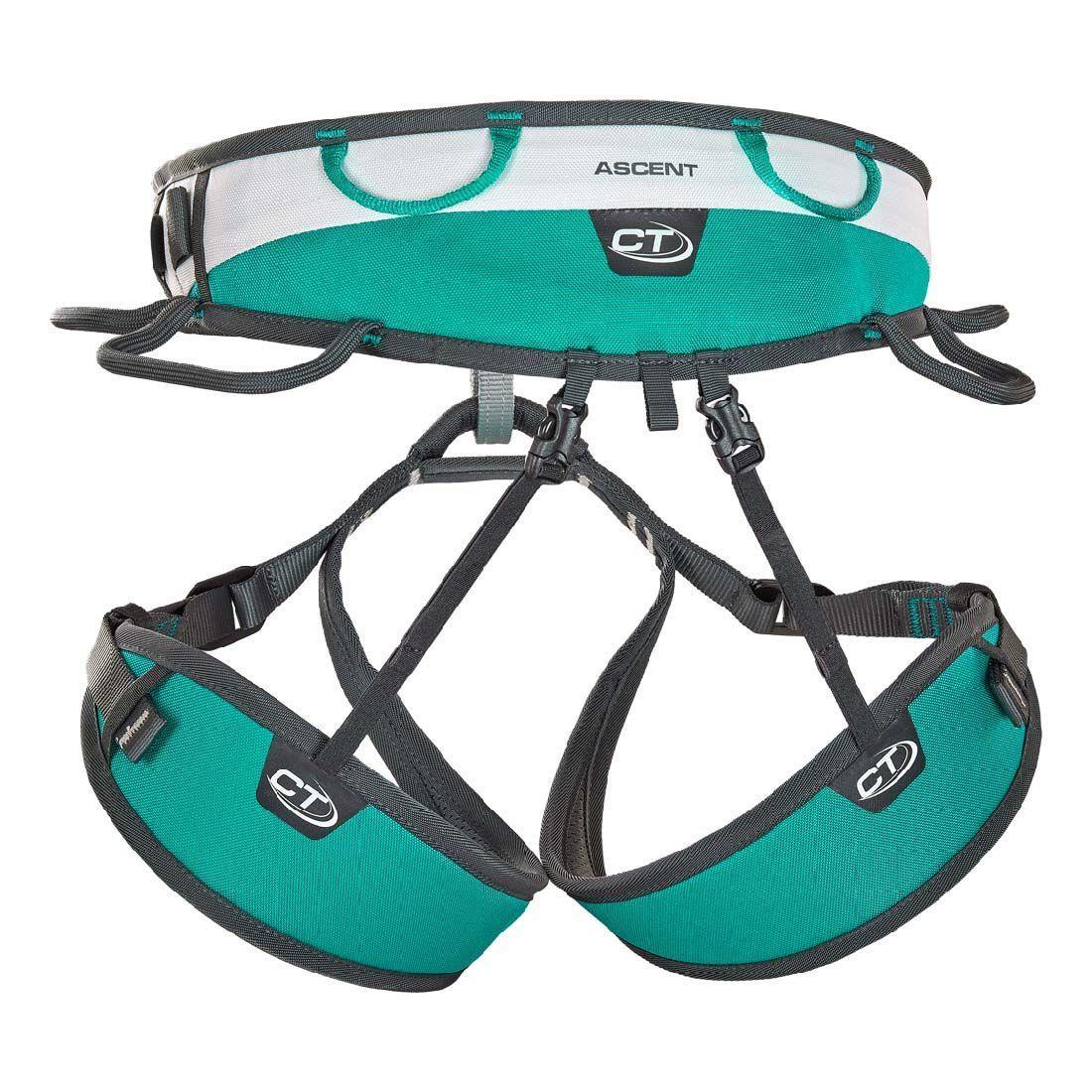 Страхувальна система Climbing Technology Ascent XS-S Чорний Регульована обв'язка з чотирма пряжками вагою 410 г (7H1460AB), фото 1