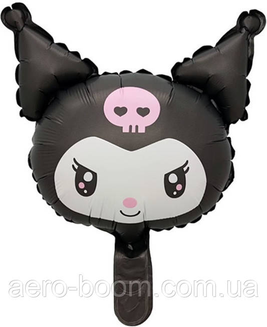 Фольгована кулька міні-фігура КНР (35х32 см) "Kuromi | Куромі" (голова), фото 1
