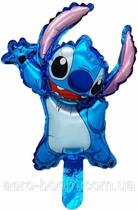 Фольгована кулька міні-фігура КНР (46х32 см) Стіч, фото 1