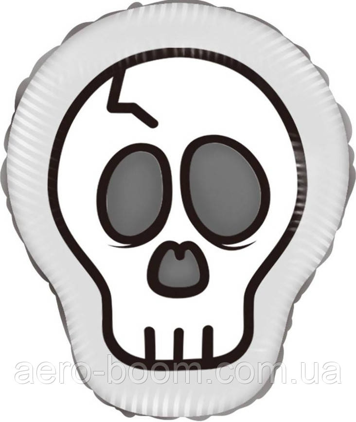 Фольгована кулька міні-фігура КНР (40х29 см) Череп, фото 1