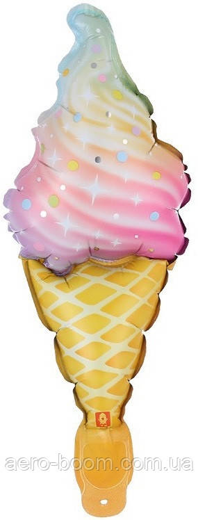 Фольгована кулька міні-фігура КНР (47х23 см) Морозиво, фото 1