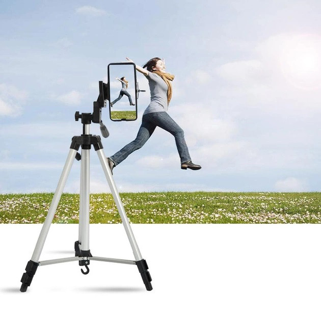 Штатив для камери, телефону, трипод, тринога TriPod 330A 0.50-1.35м, штатив для блогера, для зйомки GC-23, фото 1