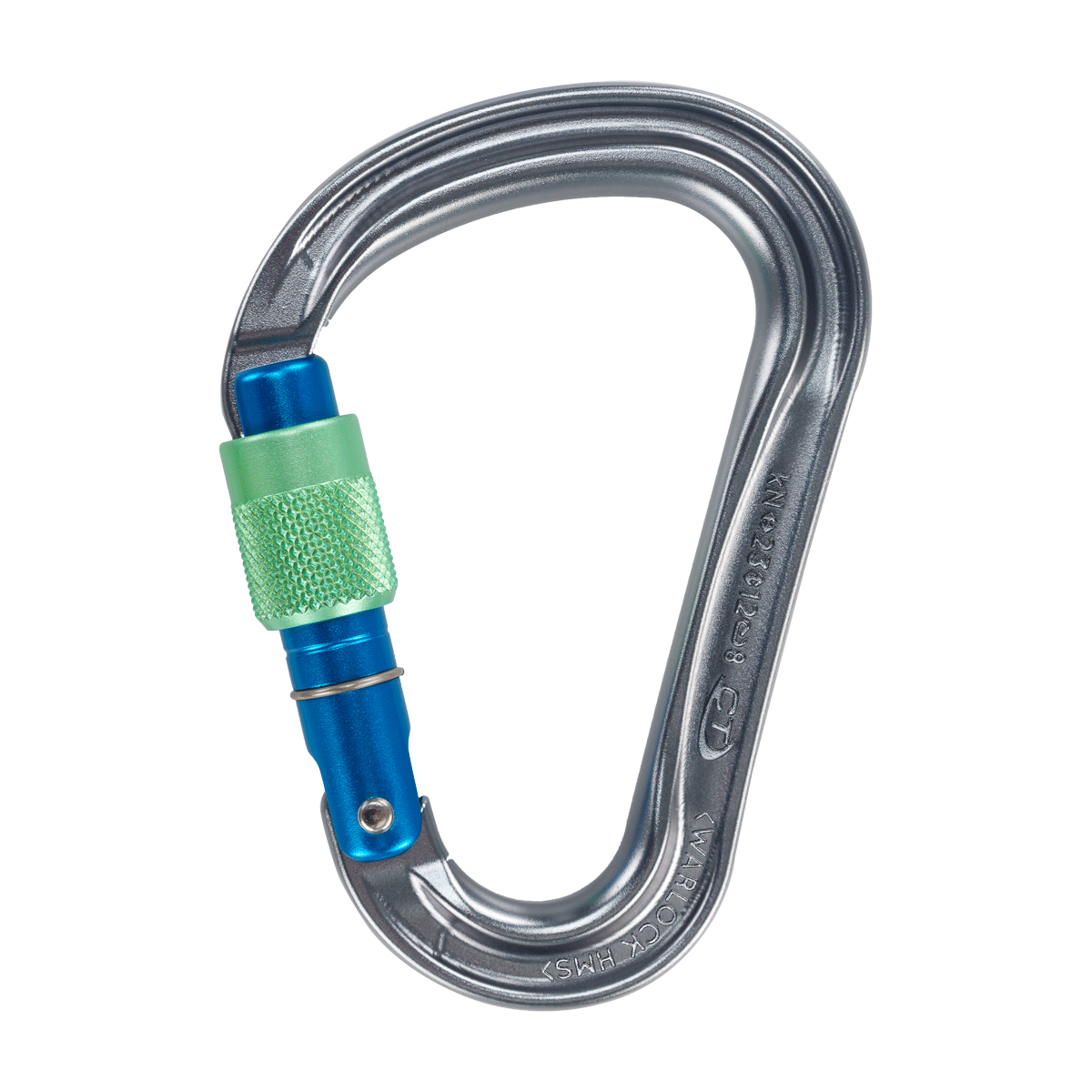 Карабін Climbing Technology Warlock HMS SG алюмінієвий 23 kN 12 kN 8 kN 24 мм 56 г (105723ALP), фото 1