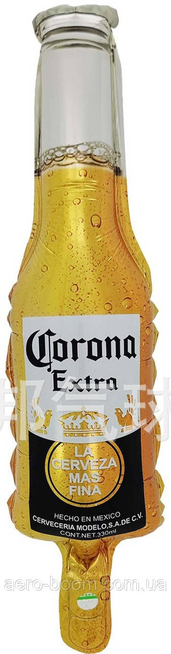 Фольгована кулька міні-фігура КНР  (49х16 см) Пляшка "Corona", фото 1