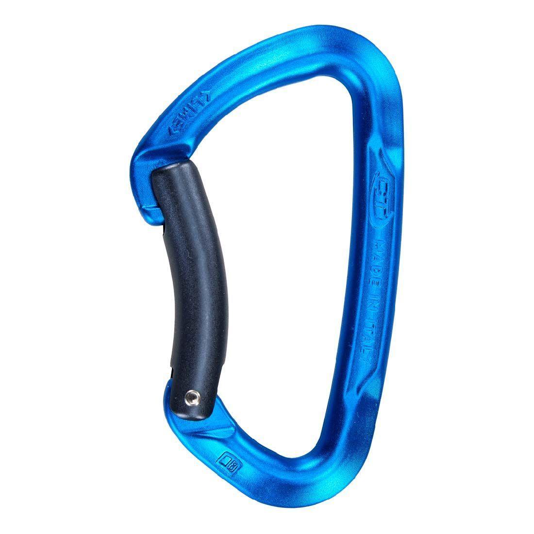 Карабін Climbing Technology Lime B асиметричний D-подібний без муфти алюмінієвий 41 г розривне навантаження 23 кН ширина розкритт, фото 1