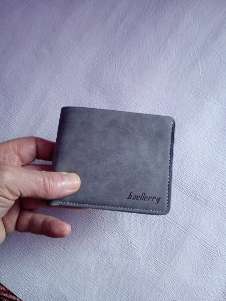 Тонкий гаманець Baellerry горизонтальний Сірий (w010-3) - фото покупців 1