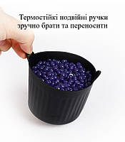 Міні силіконові форми для аерогрилю з харчового силікону для мафінів десертів і закусок набір 2 шт чорні 29572, фото 3