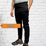 Чоловічі штани Softshell на флісі Туреччина софтшелл Чорні, фото 2