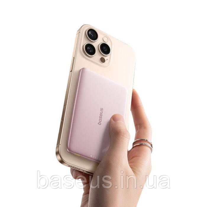 Портативна Батарея Baseus PicoGo AM41 Ultra Slim 5000mAh 20W pink P1007680C453-00 (Рожевий), фото 1