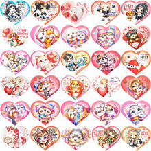 Листівка - серце вітальна "Валентинка" 173х94 мм 237800 (дизайн 10шт)