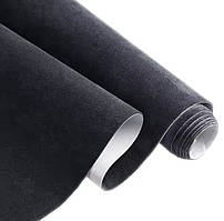 Алькантара самоклейна для салону авто чорна 30Х150 см