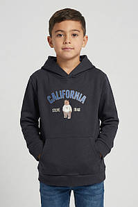 Світшот дитячий для хлопчика на флісі темно-синього кольору 206021P