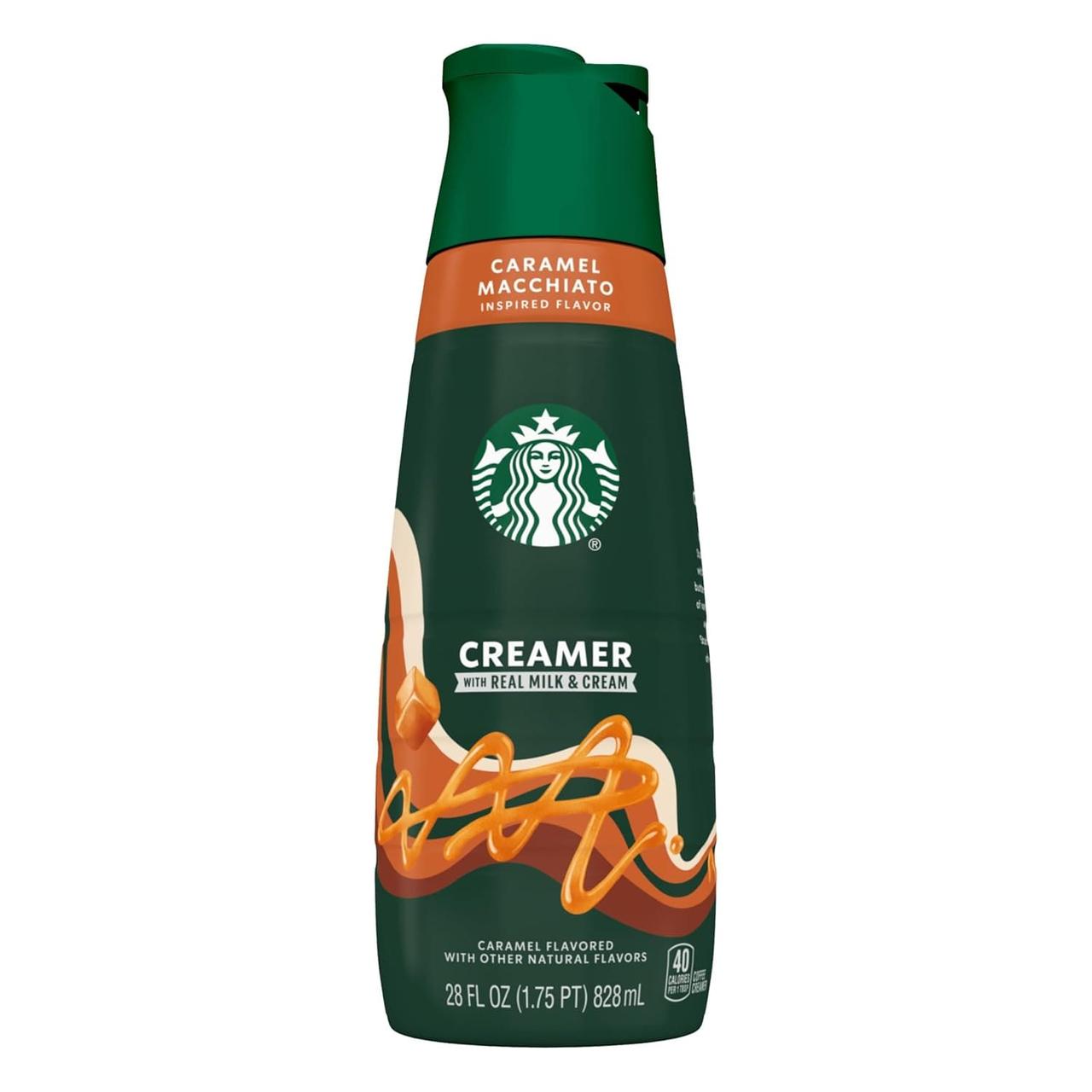 Вершки для кави Starbucks Caramel Macchiato Flavored Coffee Creamer 828мл, фото 1