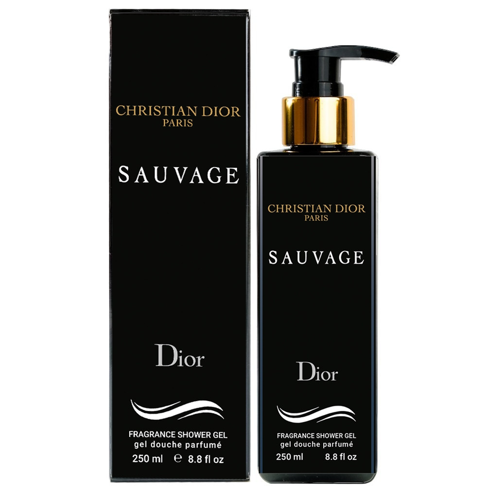 Парфумований гель для душу Dior Sauvage Exclusive EURO 250 мл
