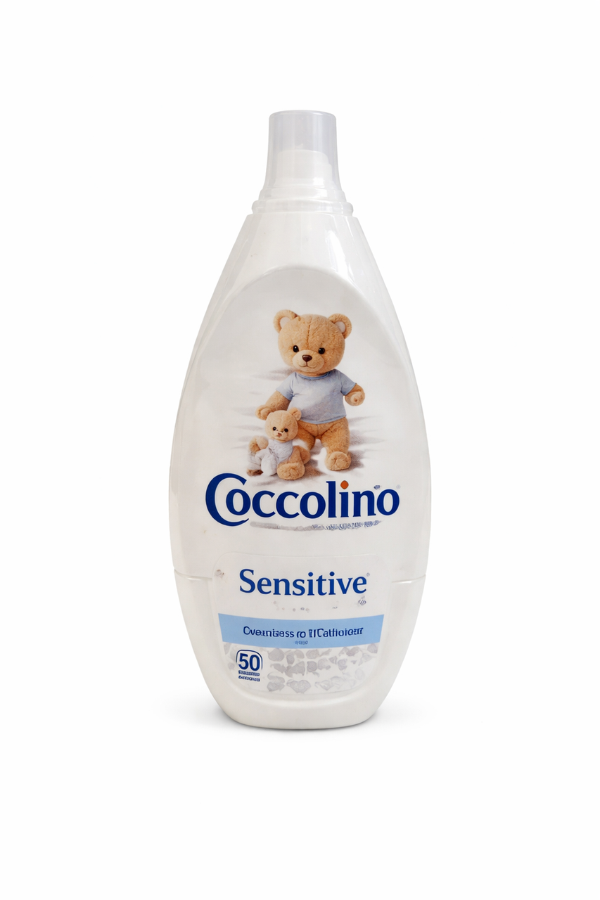 Coccolino Sensitive – Ополіскувач для білизни для чутливої шкіри, ультраконцентрат, 870 мл (58 прань), фото 1