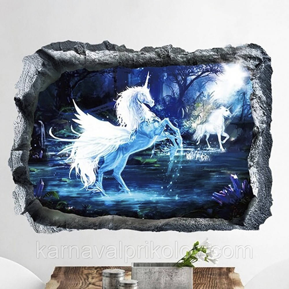 Інтер'єрна наклейка ZOO Єдиноріг XH7240 70х50см