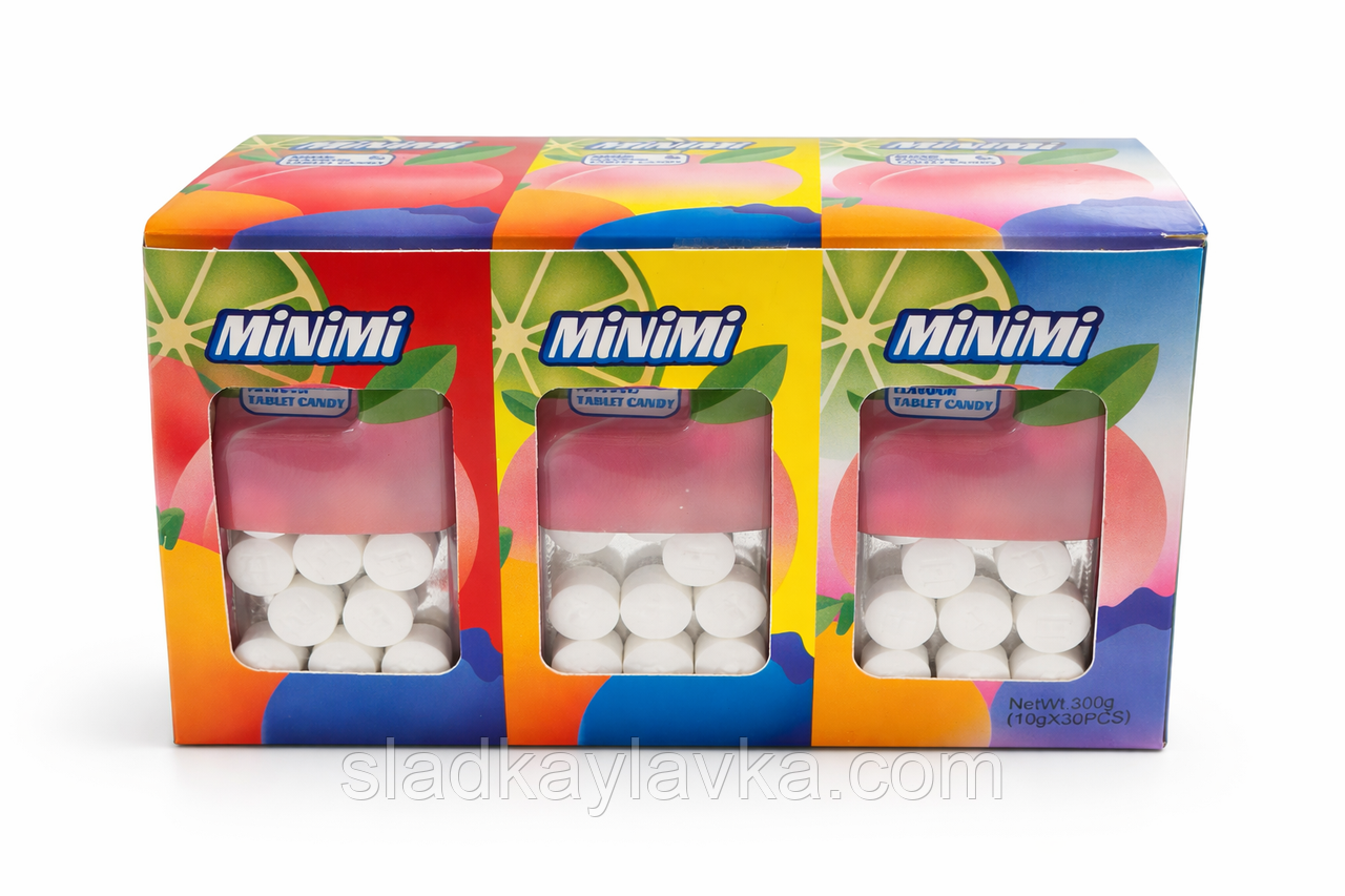 Драже Таблетовані цукерки MiNiMi асорті, 30 шт (Profisa), фото 1