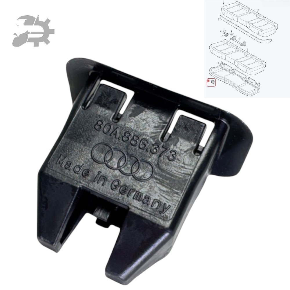 Кліпса направляюча кріплення заднього сидіння A6 C7 Audi 80A886373, фото 1