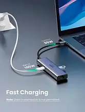 Мультипортовий адаптер UGREEN CM512 Gray (60515)