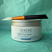 Маска для обличчя із зеленим чаєм ATACHE Essentielle Green Tea Mask 200 мл + Силіконовий пензлик для нанесення