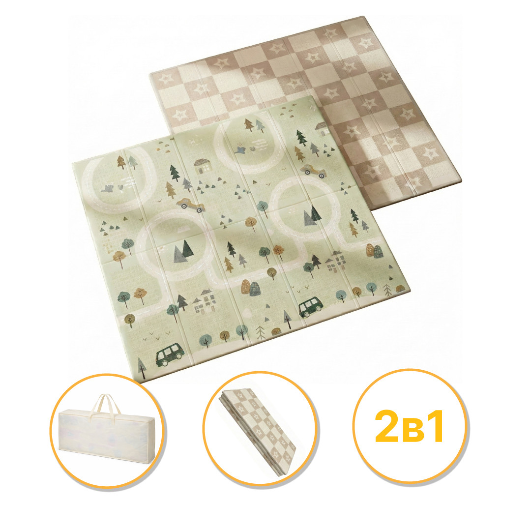 Дитячий ігровий килимок | 150 х 200 х 1 см | LEOBRO PREMIUM