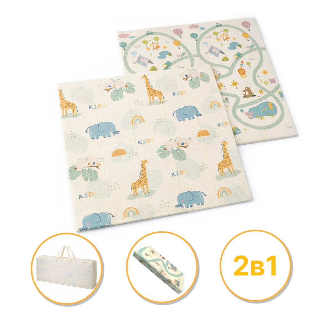 Дитячий ігровий килимок | 150 х 200 х 1 см | LEOBRO PREMIUM