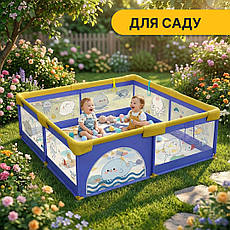 Дитячий манеж Морський Кіт | 180 х 200 см | LEOBRO PREMIUM, фото 5