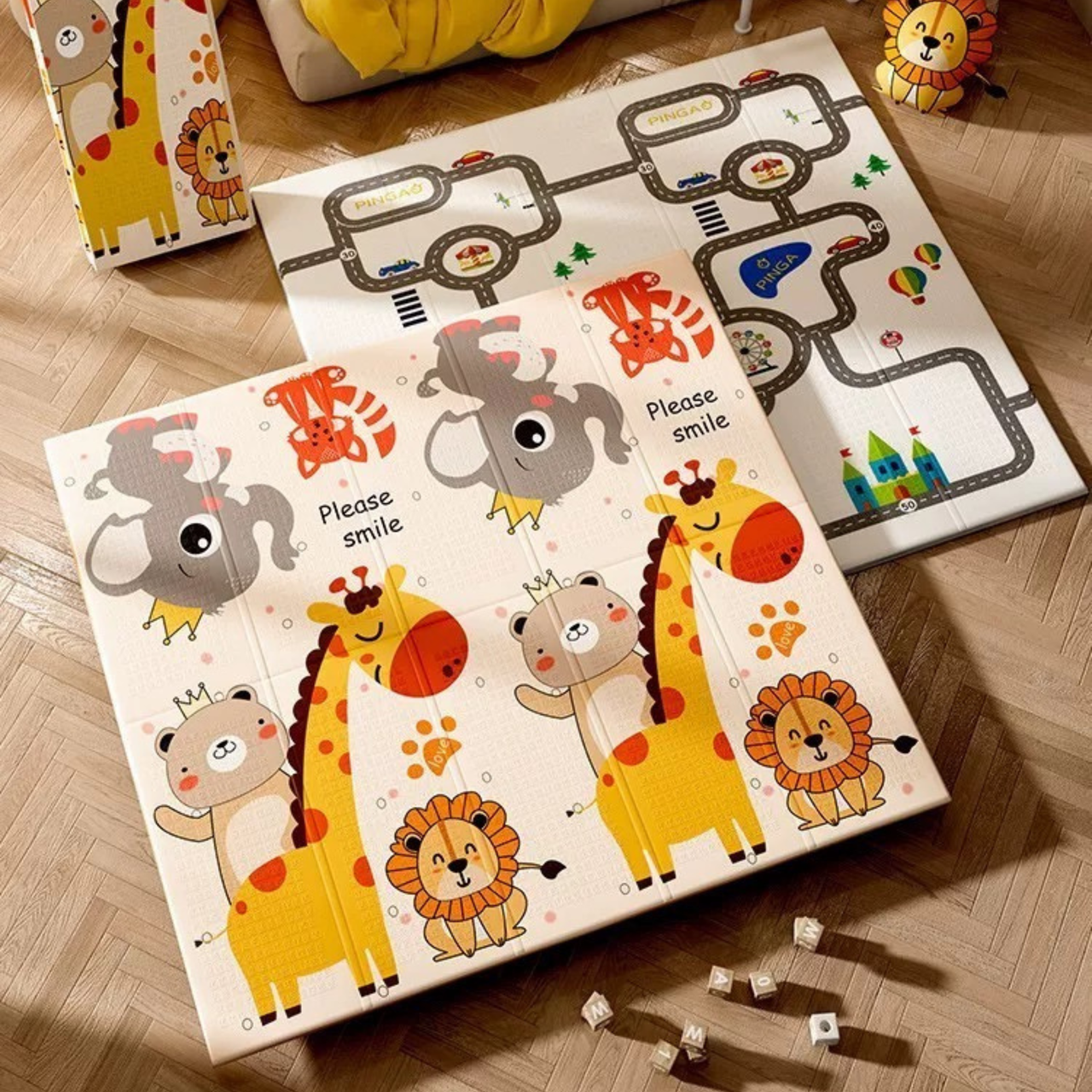 Дитячий ігровий килимок | 180 х 200 х 1 см | LEOBRO PREMIUM