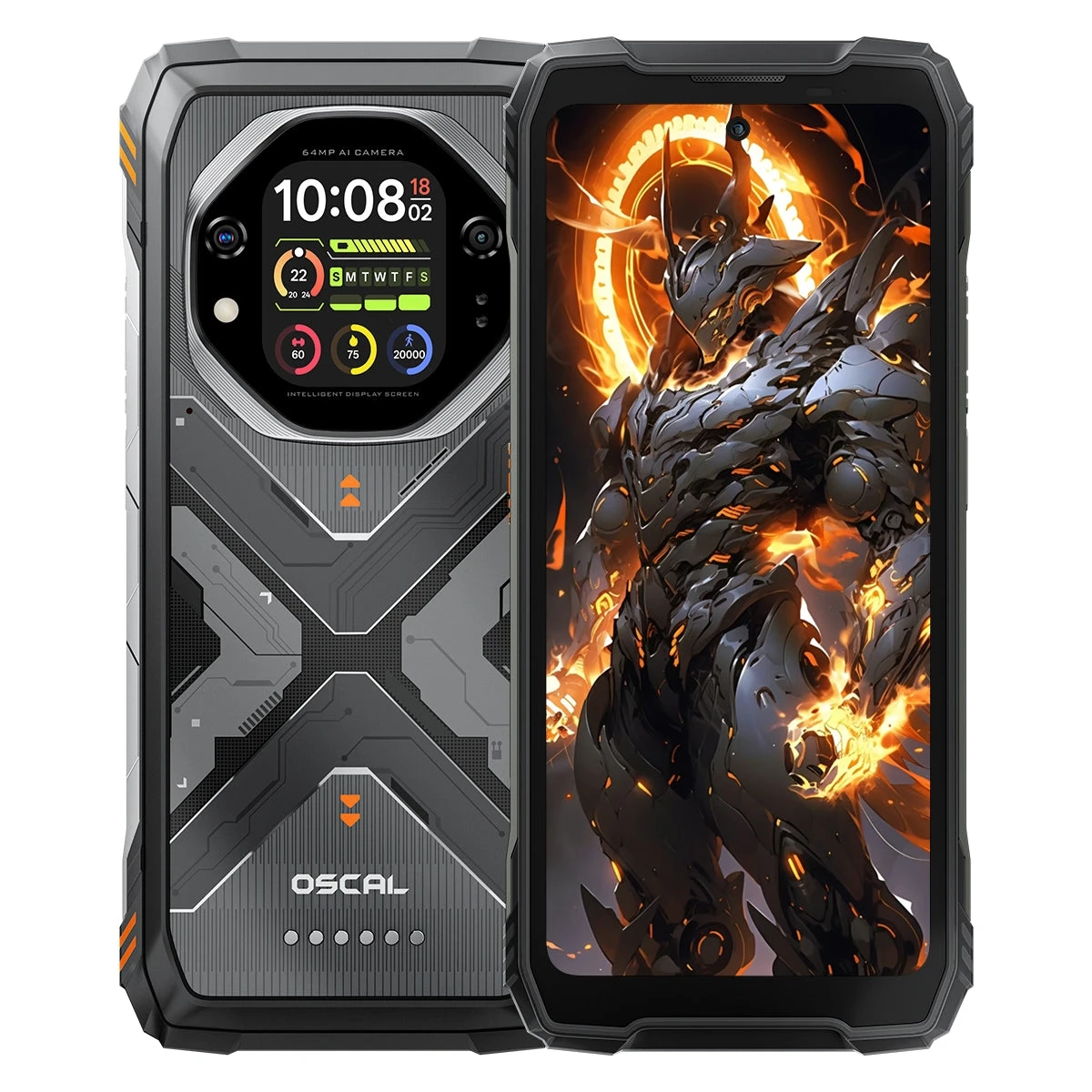 Blackview Oscal Tank 1 12/256GB Global NFC Black Dimensity 7050 20000 мАг Захищений смартфон, фото 1
