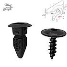 Саморіз кріплення підкрильника Октавія 3 А7 Шкода N90821401 1H6898459B 1H6813301