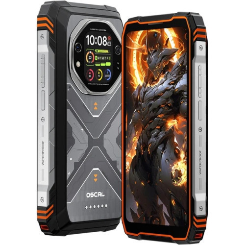 Blackview Oscal Tank 1 12/256GB Global NFC Orange Dimensity 7050 20000 мАг Захищений смартфон, фото 1