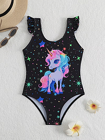 Купальник для дівчинки Єдиноріг 104-110. 116-120