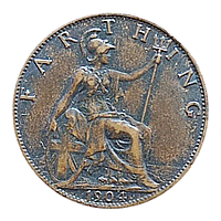 Велика Британія 1 фартінг, 1904
