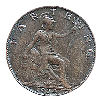 Велика Британія 1 фартінг, 1904