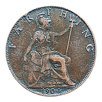 Велика Британія 1 фартінг, 1904